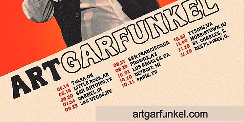 Art Garfunkel What a wonderful world - celebration concerts Tour 2026