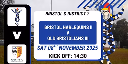 Bristol  District 2: Bristol Harlequins II V Old Bristolians III