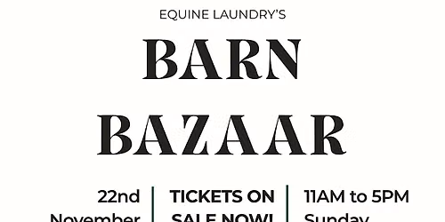 Equine Laundry's Barn Bazaar