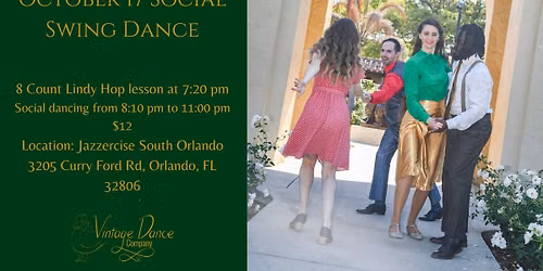 October 17 Social Swing Dance 