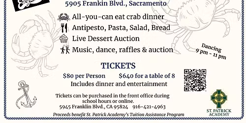 St. Patrick Academy' s Annual Crab Feed