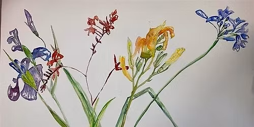 Watercolour flowers  with Jennie hale