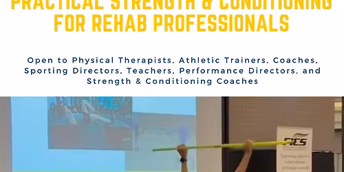 Practical Strength & Conditioning for Rehab Professionals (Bratislava)