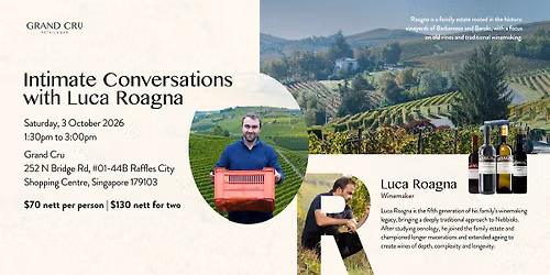 Intimate Conversations with Luca Roagna