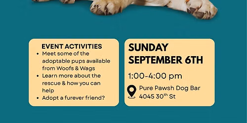 Adoption Event: Woofs and Wags Dog Rescue