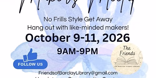 Makers Meetup October 9-11, 2026