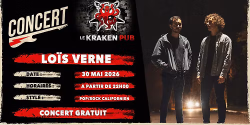 Concert - Lo\u00efs Verne ( Pop\/Rock Californien )