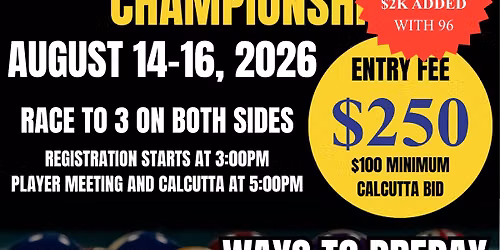 1st Annual East Coast One Pocket Championship