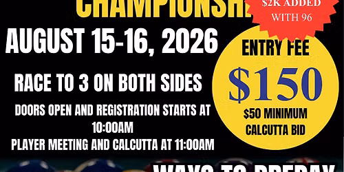 1st Annual East Coast One Pocket Championship