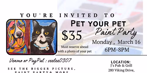 Paint your pet Paint Party