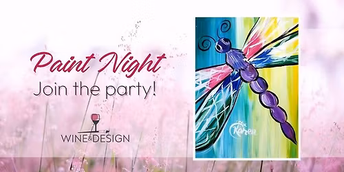 Paint Night! Colorful Dragonfly