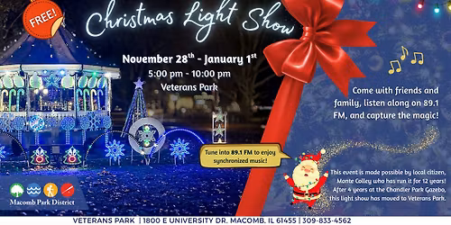Christmas Light Show at Veterans Park
