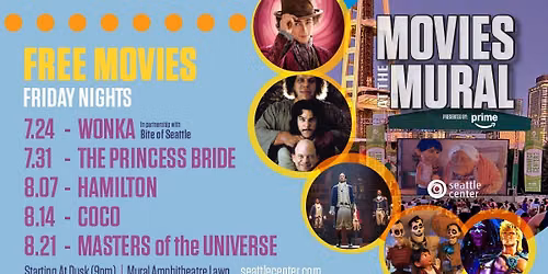 Movies at the Mural: The Princess Bride Presented by Prime Video