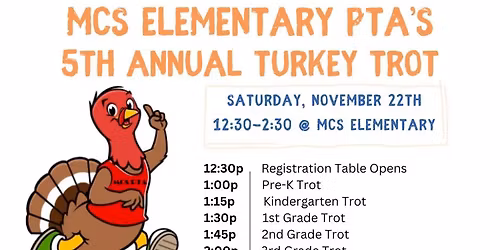 MCS Elementary PTA's 5th Annual Turkey Trot