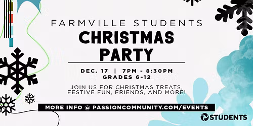 Farmville Students Christmas Party