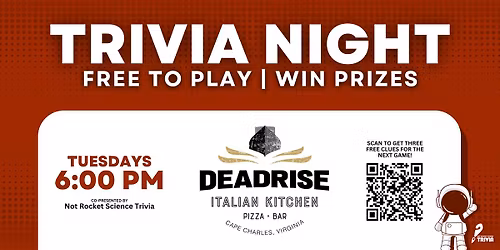 Cape Charles Trivia Night | DeadRise Italian Kitchen