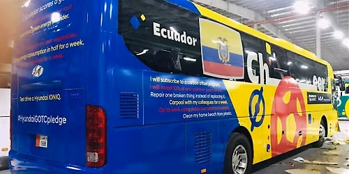 Ecuador Fans Bus Trip