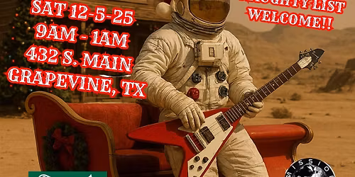 MISSION 5 BLASTS THE JINGLE BELL ROCK 12\/5\/25 AT WILLHOITES - GRAPEVINE, TX 9PM - 1AM!! \ud83c\udf81\ud83c\udf84\ud83e\udd18\ud83c\udffb\ud83c\udfb8