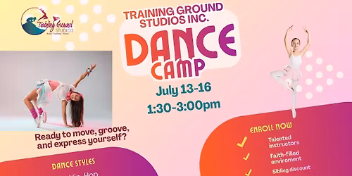July Summer Dance Camps (Ages 9-12)