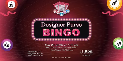 Hilton Niagara Falls Designer Purse Bingo