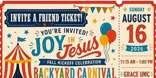 Free Joy in Jesus Fall Kickoff Carnival