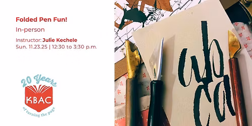 Workshop \u2013 Folded Pen Fun!