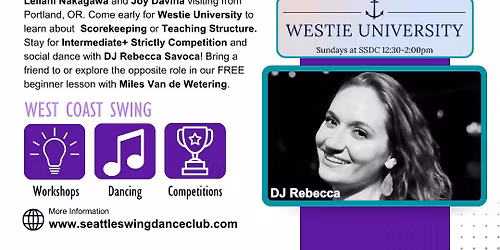 Seattle West Coast Swing workshops with All-Stars Leilani Nakagawa, Joy Davina, and DJ Rebecca