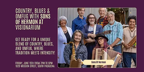 Country, Blues & OMFUG with Sons Of Hermon at Visionarium