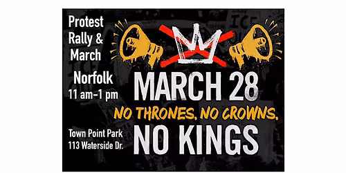 No Kings III - Norfolk Rally and March