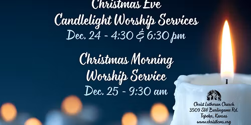 Christmas Eve Candlelight Worship Service