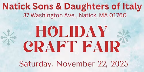 Holiday craft Fair 
