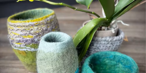 Wet Felting Vase Workshop