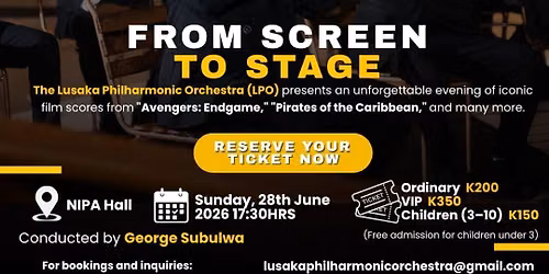 FROM SCREEN TO STAGE CLASSICAL MUSIC CONCERT