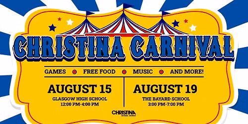 Save the Date: Christina\u2019s Community Carnivals