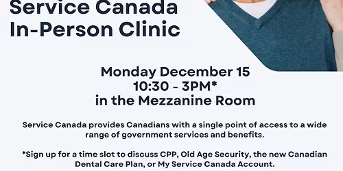 Service Canada In-Person Clinic