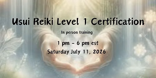 Usui Reiki Level 1 Certification : Hands on Healing & Self Empowerment