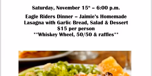 Dabel Eagle Riders Lasagna Dinner