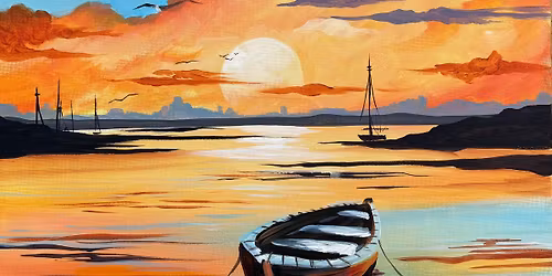 Paint the peaceful 'Drift and Dream' in Longlevens Gloucester with Brush Party with Kirsty