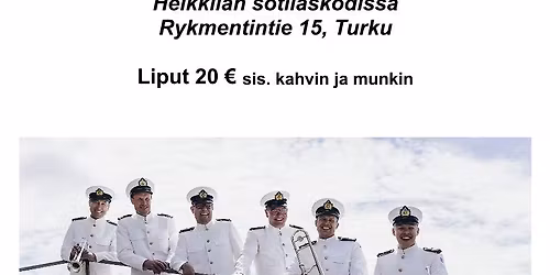 Laivaston soittokunnan kev\u00e4iset kahvikonsertit 6.5. ja 7.5. klo 18.00