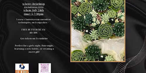 A cupcake Succulent Workshop
