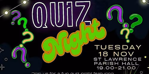 Jersey Gardening Club - Annual Quiz Night