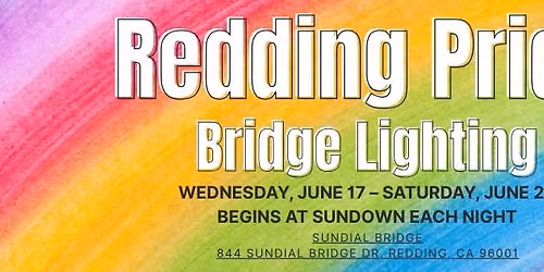 Sundial Bridge Lighting Event