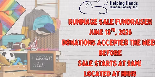 Summer Rummage Sale Fundraiser for HHHS