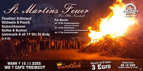 DAS GROSSE ST.-MARTINS-FEUER 2025 im Caf\u00e9 Treibgut