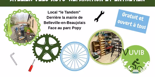 Atelier v\u00e9lo auto-r\u00e9paration et entretien