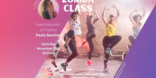 ZUMBA Class with Guest Instructor Paola!