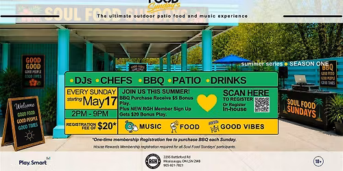 Soul Food Sundays at Rama Gaming House, Mississauga