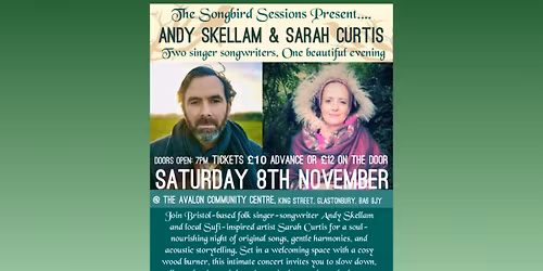 The Songbird Sessions Presents: Andy Skellam & Sarah Curtis  