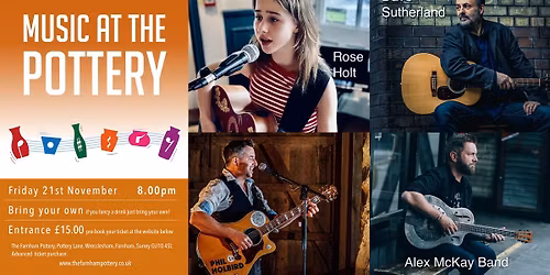 Music at the Pottery - Friday 21st November 