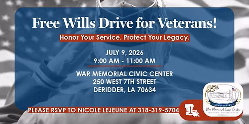 WMCC - ALSC FREE WILLS DRIVE FOR VETERANS